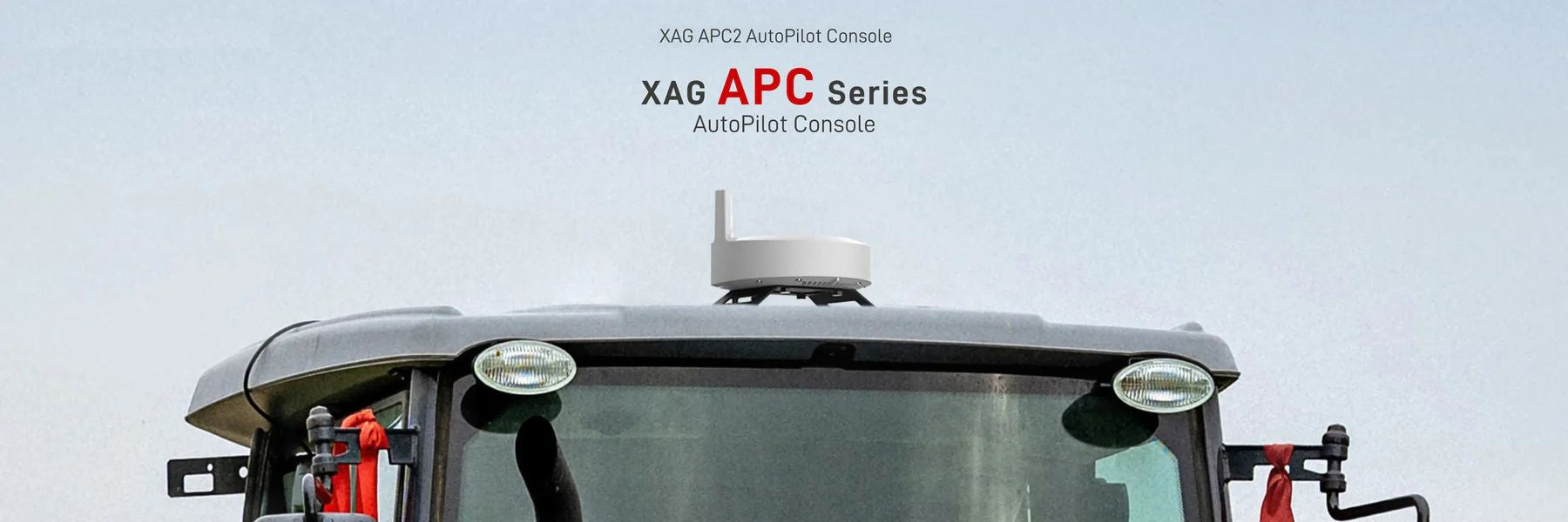 XAG APC2 AutoPilot Console installed on an agricultural tractor